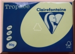 Kopierpapier A4 Clairefontaine Trophée 1977, gelb, 80 g/m², 500 Blatt, Druckerpapier