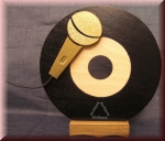 Sieger-​Pokal "Das goldene Mikrofon", Holz, Trophäe, Auszeichnung