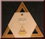 Stickrahmen "Dreieck", 21 x 18 cm, Holz