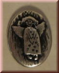 Handschmeichler "mein kleiner Engel", oval, silberfarben