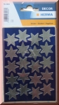 Weihnachtaufkleber Sterne 21 mm, silber, Herma 3906, 3 Bogen