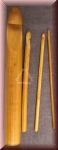 Häkelnadel Set, 4 Stück, 25, 8, 5 und 3,5 mm, Holz