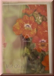 Glückwunschkarte Blumen "Viel Glück" mit Umschlag