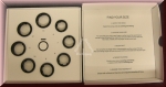 Oura Ring Sizing Kit, 2. Gereration, Profi-​Ringmaß aus Kunststoff, 7-teilig