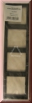 4-fach Schalter- und Steckdosenrahmen AL2984 von Jung, Aluminium, 81 x 294 mm