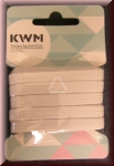 KWM Schlauchgummilitze, Gummilitze, 8 mm, 3 m, weiß