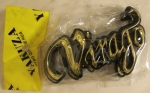 Schriftzug Virago, 2 Stück, 10,5 x 6 cm, Tank Logo, Emblem, Yamaha