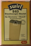 Staubsaugerbeutel Swirl S 63 für Siemens/Bosch, 5 Stück