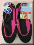 Aquaschuhe crivit, schwarz/pink, EUR-Größe 41, Strandschuhe, Wasserschuhe