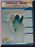 Dreifach DVD Diskstore Box. 3er-Pack