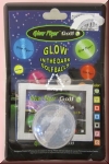 Glow in the dark Golfball. Nitelite-Golfball mit Stick