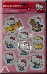 Hello Kitty 3D-Sticker. 9 Stück