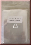 Sammelkarten Hüllen, Clear ATC Sleeves, 100 Stück