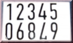 Zahlenkette 0 bis 9 zum Aufkleben