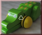 Pintoy Alligator mit Rückzugmotor. Krokodil