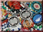 Pokerchips unsortiert. 25 Stück