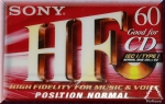 Musikkassette Sony HF 60 IEC I. Leerkassette