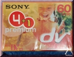 Sony Mini DV 60, premium, LP 90, DVM60PR3, 5er-Pack