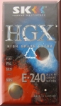 SK VHS Videokassette E-240 HGX, Leerkassette