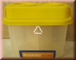 Pinselbox, Wasserbox, mit 2 Tanks und Sicherheitsverschluß, gelb